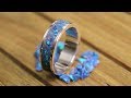 How to make a silver and opal inlay ring using UV resin