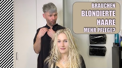 Was hilft gegen trockene blondierte Haare?