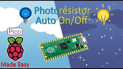 MADE EASY: Auto On/Off LED w/Photoresistor on a Raspberry Pi PICO