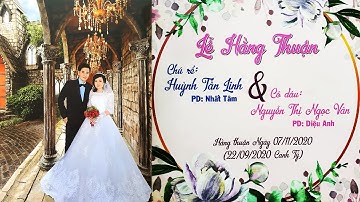 🔴TRỰC TIẾP | Lễ Hằng Thuận của chú rể Huỳnh Tấn Linh & cô dâu Nguyễn Thị Ngọc Vân | Ngày 07/11/2020