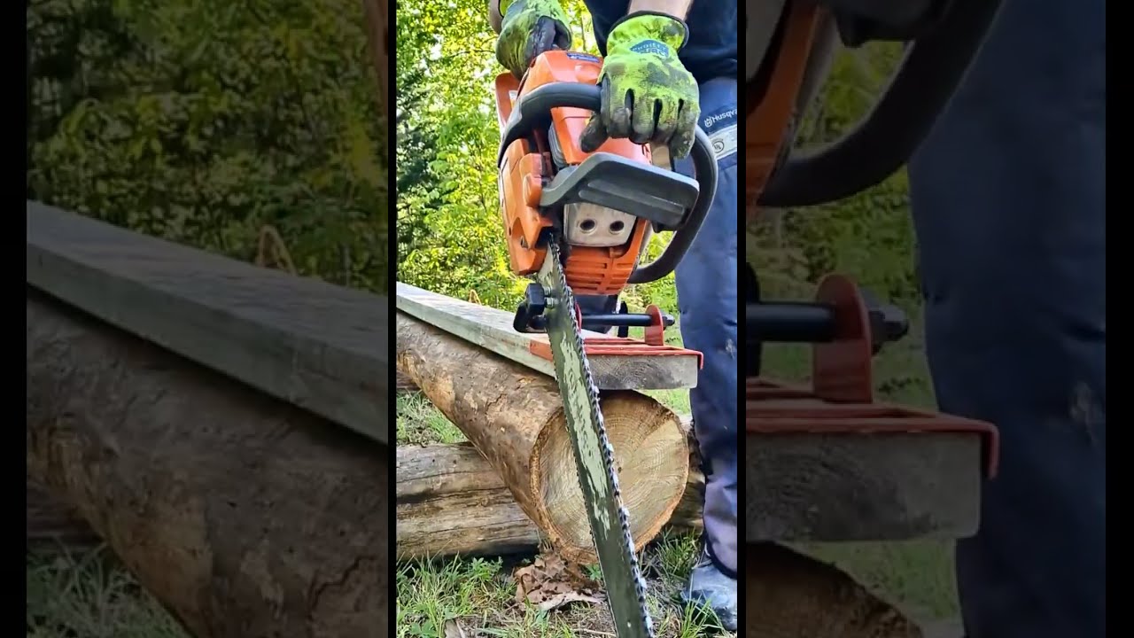 Chainsaw Mill On Sassafras with a 2x6-Part 1