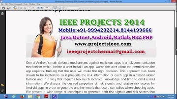 Generating Summary Risk Scores for Mobile Applications