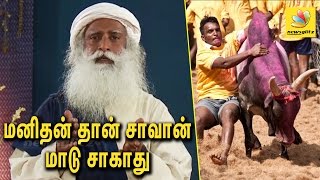 Isha Yoga Swamy Sadhguru Ji Speach About Jallikattu Ban and Protest