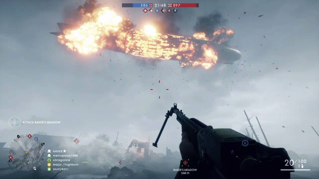 Battlefield 1 Zeppelin Down - YouTube