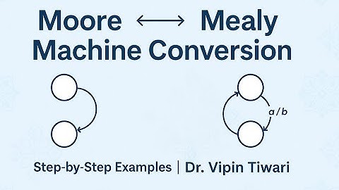 Lecture 13 Conversions of Moore machine to mealy machine and vice versa