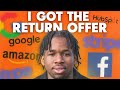 I GOT THE RETURN OFFER!! | How I got a Software Engineering Job