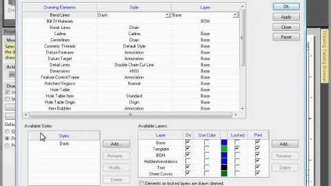 Setting Default Styles for Drawings in IRONCAD