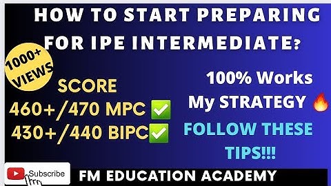 HOW TO SCORE FULL MARKS IN IPE INTERMEDIATE || TIPS FROM TOPPER