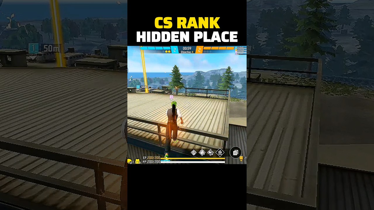 CS RANK HIDDEN PLACE 🤫 | NEW HIDDEN PLACES | CS RANK TIPS AND TRICKS 