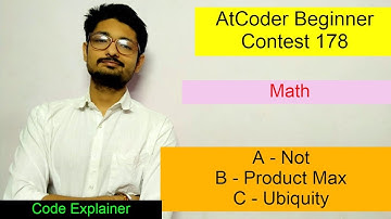 AtCoder Beginner Contest 178 || Problem A, B , C || ATCODER