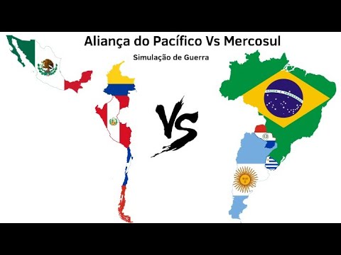 Aliança do Pacífico Vs Mercosul - Simulação de Guerra