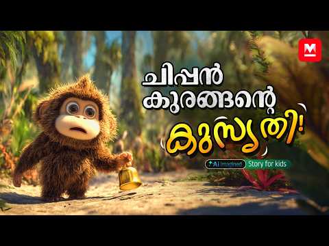 ചിപ്പൻ കുരങ്ങന്റെ കുസൃതി | MKid | Chippan the Mischievous Monkey | Malayalam Story for Kids