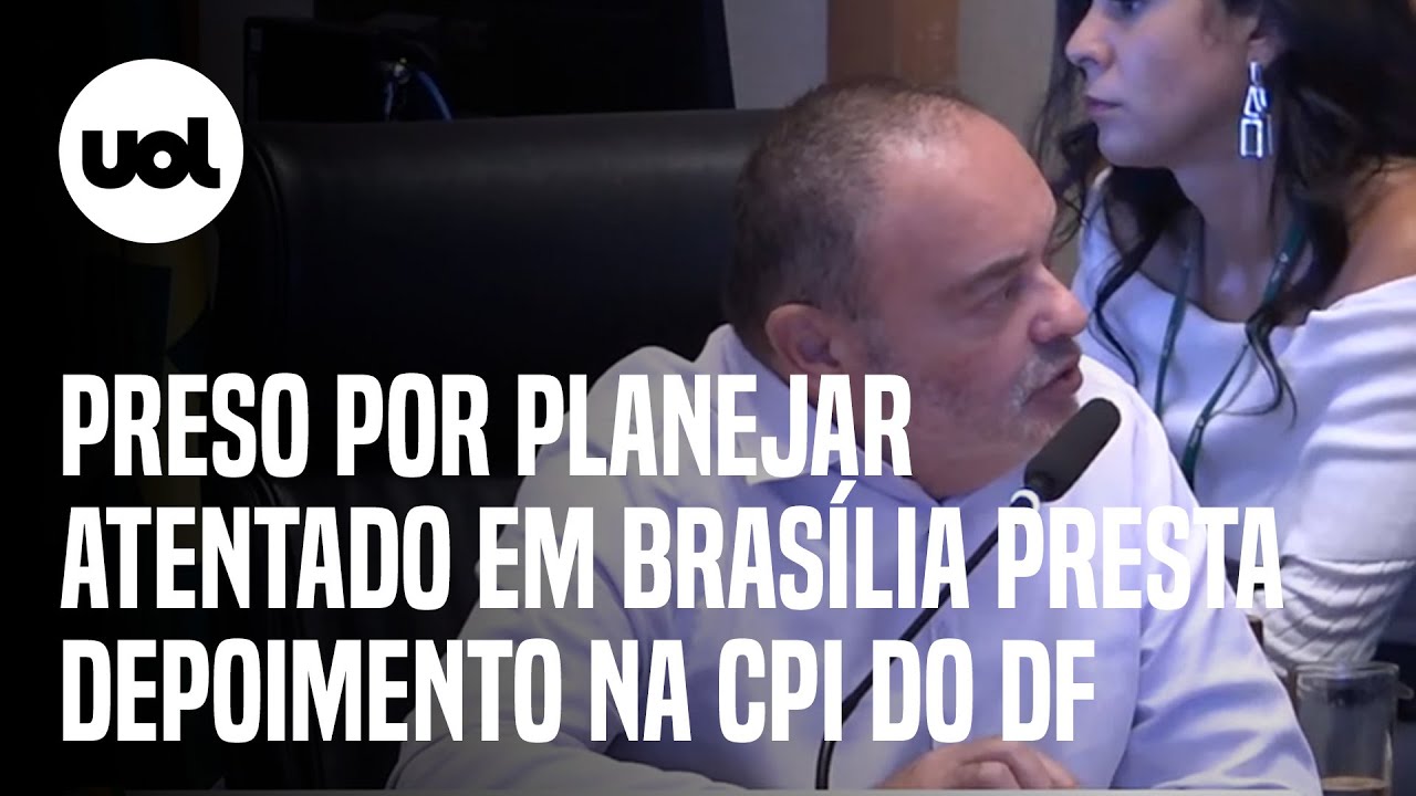 🔴 Blogueiro bolsonarista ao vivo na CPI do 8/1 no DF: Condenado por ataque  a bomba presta depoimento 