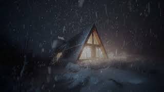 The Cabin, Blizzard Sound, Howling Wind, Snowstorm , Snow Ambience, Deep Sleep, Relaxation, ASMR