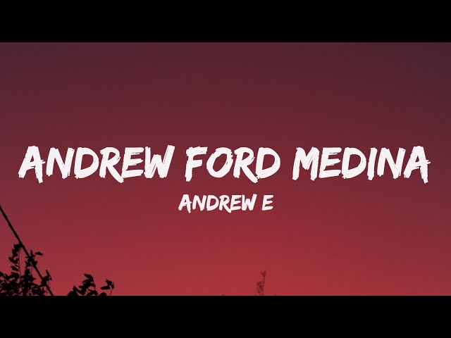 Andrew E - Andrew Ford Medina (Lyrics) guess what, you know last night yo, it was the best class=