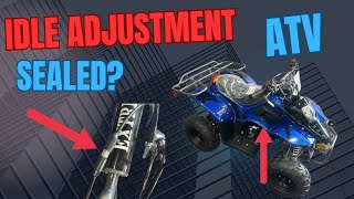 IDLE SCREW CARBURETOR ADJUSTMENT CHINESE ATV | APOLLO ATV AIR FUEL MIXTURE SCREW SEALED