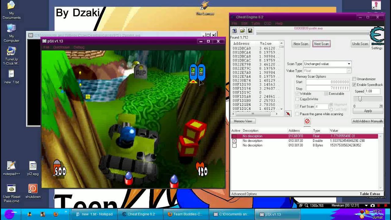 Team Buddies Cheat Hack Bug Part03