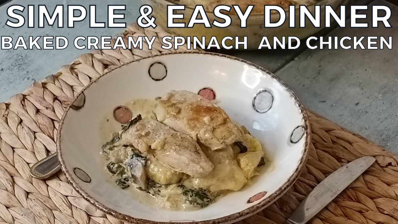 Creamy Spinach Mashroom and Chicken Recipe | Quick & Easy Dinner