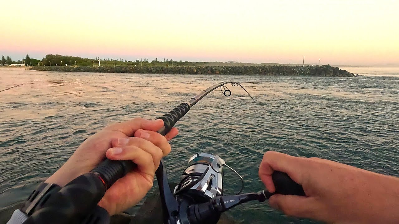 Estuary and breakwall fishing - Chasing flathead, tailor and more - YouTube
