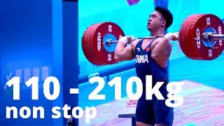 Secret training of Tiantao│ 田濤 │110-210kg clean and jerk ladder 《中國舉重》