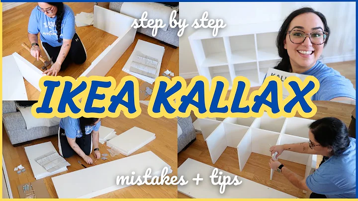 How to Build an IKEA Kallax shelving unit | Mistakes + Tips | Step-by-Step
