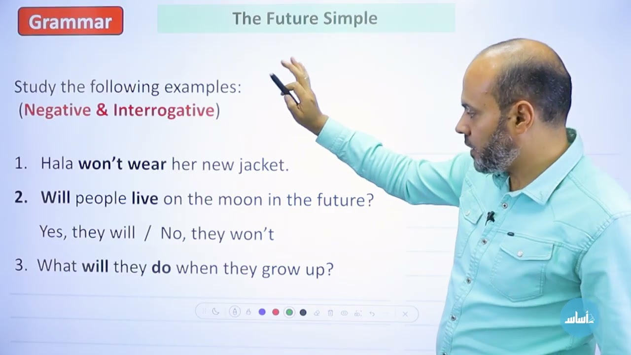 اللغة الإنجليزية🆎الصف الخامس 5️⃣ (The Future Simple) الفصل الأول مع أ. عبد الله حسين💪