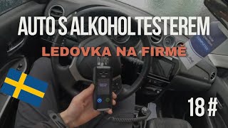 18# Auto s alkoholtesterem a ledovka na firmě