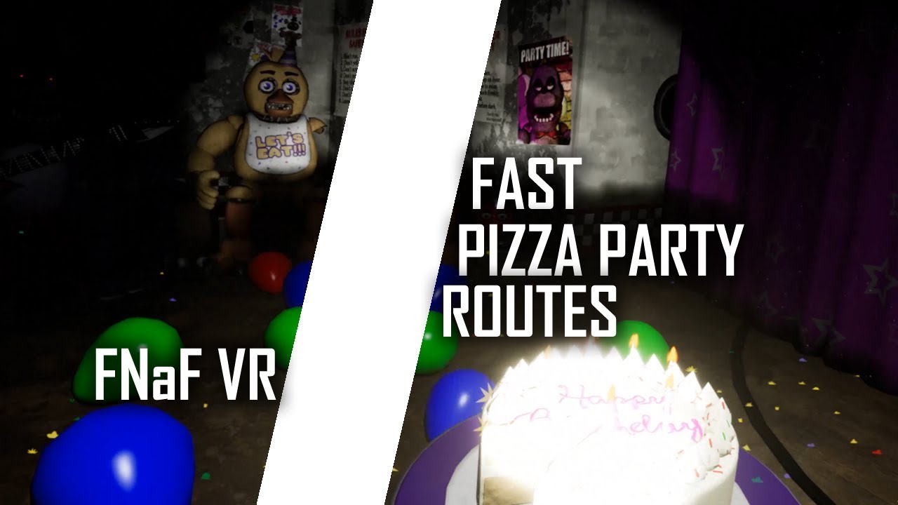 Downtown kassette tidsplan Fast Routes in Pizza Party NM (13th Room + End) - Five Nights at Freddy's VR:  Help Wanted - YouTube