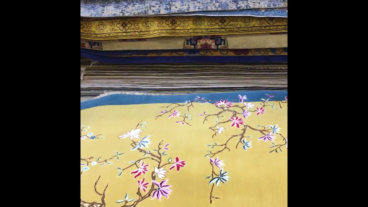 Chinese art decor handmade wool rug living room classic pattern oriental area rugs