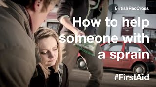 Helping someone who has strains and sprains #FirstAid #PowerOfKindness screenshot 4