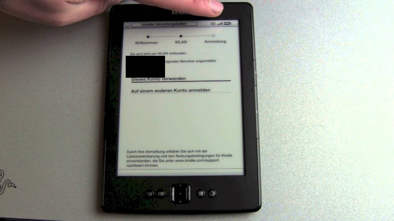 Amazon Kindle Einrichten Und Erster Eindruck Youtube