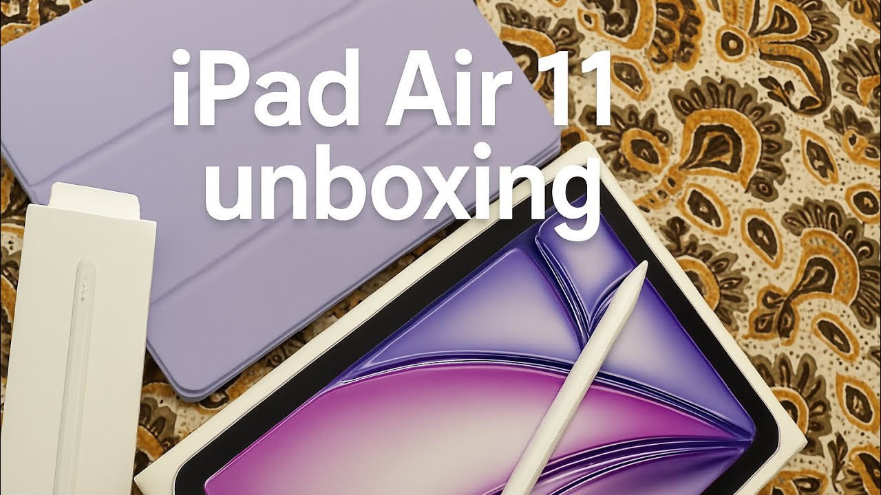 iPad Air 11 unboxing(Purple) + Apple Pencil pro💜