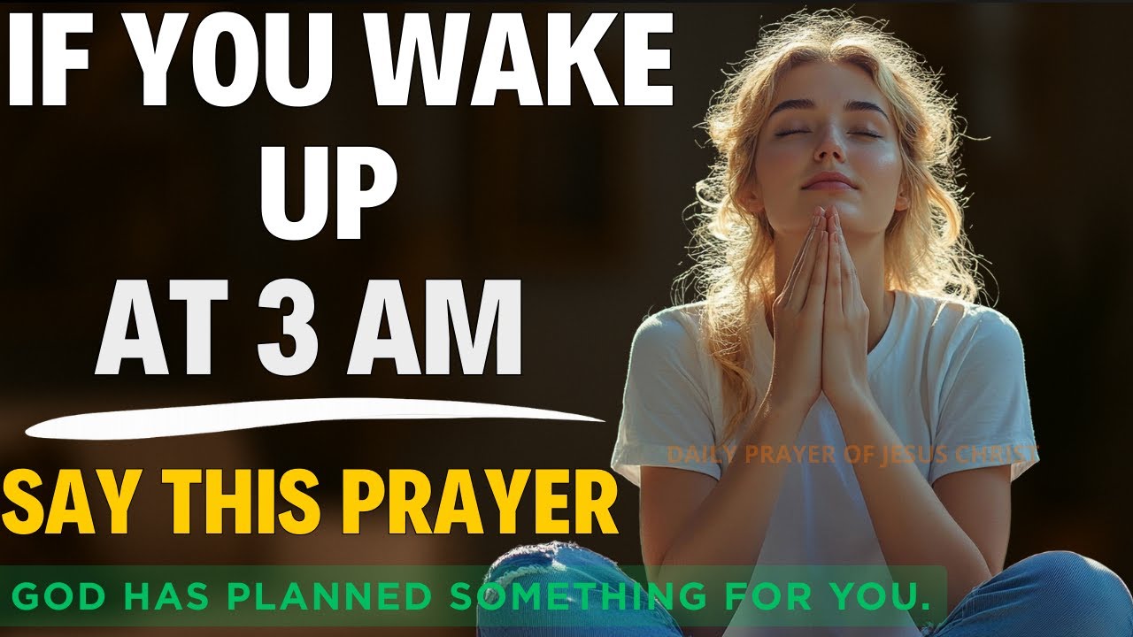 How to Pray When You Wake Up At 3am | Powerful Protection Prayer (Christian Motivation)