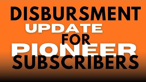 Latest Update for PIONEER SUBSCRIBERS 