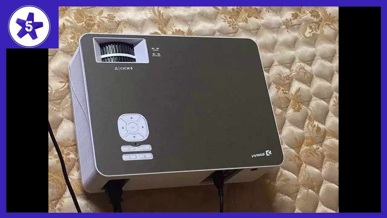 VIVIMAGE C580 HDMI Projector, 3800 Lux Full HD 1080P Review - YouTube