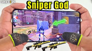 Fast AWM sniper gameplay duo vs squad free fire handcam in poco x6 pro gaming phone  screenshot 1