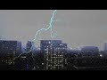  thunder  rain with lightning in the city  ambient noise sleep sounds ultizzz day42