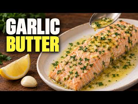 Baked Salmon with Lemon Garlic Butter (Easy & Juicy)