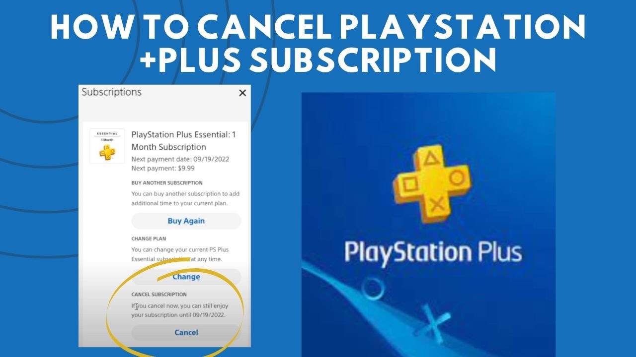 varme At håndtere Dingy How to Cancel Playstation + Plus Subscription - YouTube