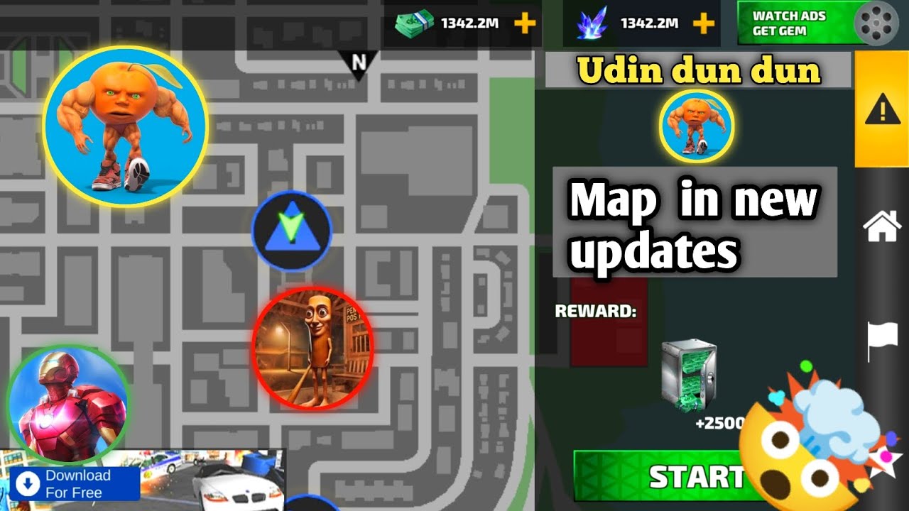 vice town in map in new updates shop rope hero vice town