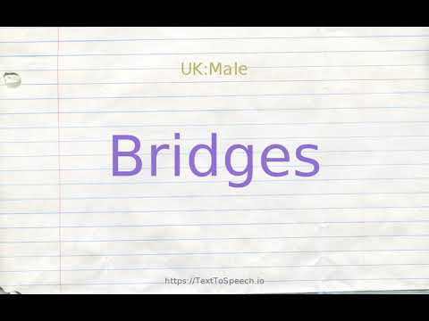 How to pronounce bridges - YouTube
