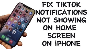How to Fix TikTok Notifications Not Showing on Home Screen on iPhone