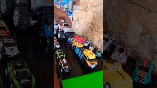 EVIL MONSTER TRUCK hits friend #truck #monstertruck #cars #mcqueen #hit #friends #toys #shorts