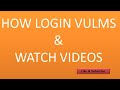 How to login vulms By || FUN&amp; EDUCATION ||