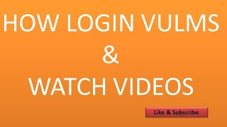 How to login vulms By || FUN& EDUCATION || screenshot 2