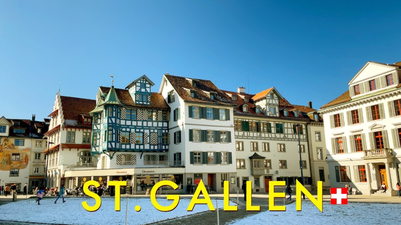 St. Gallen, Switzerland 4K A beautiful Swiss city with a splendid World Heritage Site YouTube