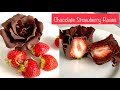 How to Make Chocolate Strawberry Roses | How to Make Modeling Chocolate from Scratch at Home