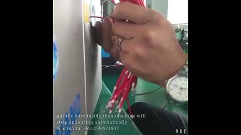 automatic ferrule and wire crimping machine video China suppliers