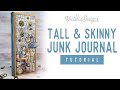 Tall skinny junk journal tutorial  steampunk train crafting printables