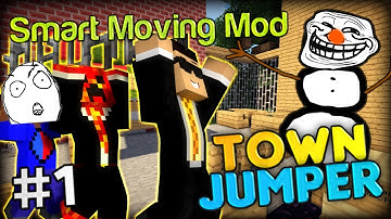 THE FROZEN PRESTON SONG - Minecraft Smart Moving Mod Town Jumper Part 1 w/ Preston and Vikkstar